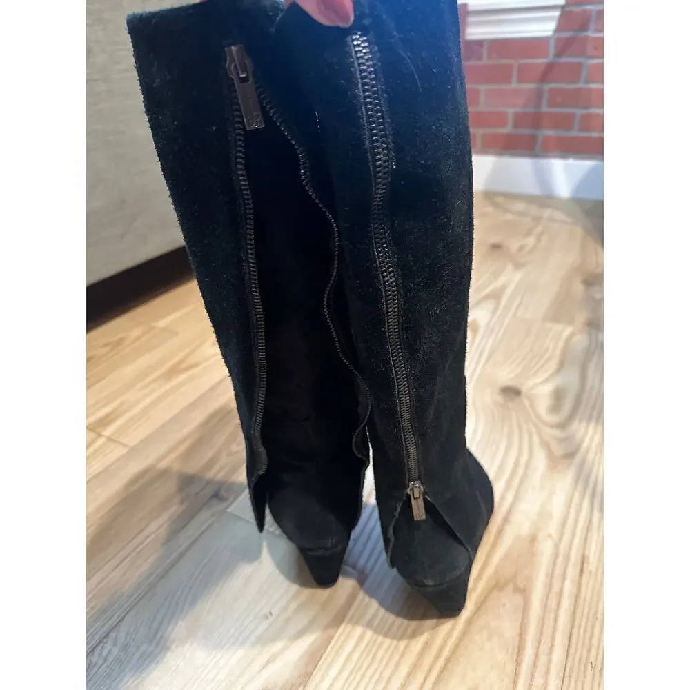 Jessica Simpson Rallie Boot, Women’s size 7 1/2, Black Suede